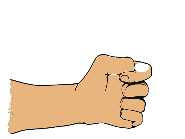 Hand holding a coin